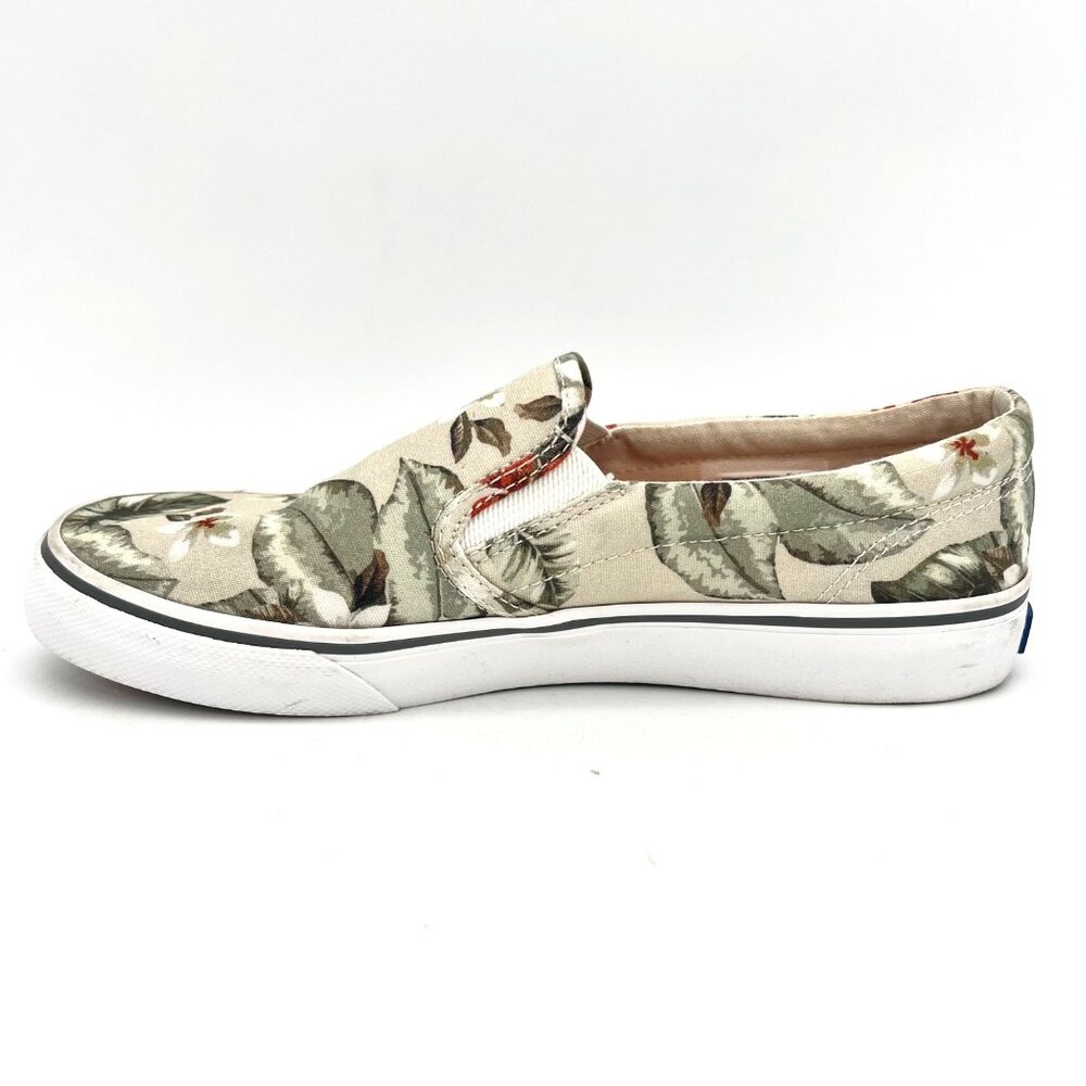 Keds Womens Slip-On Floral Canvas Shoes Size 8.5 US Tropical Design Rubber Sole - Picture 13 of 16
